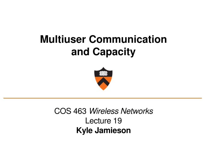 multiuser communication and capacity