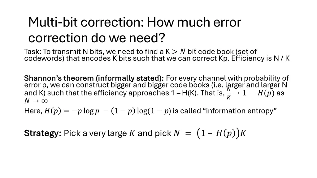 multi bit correction how much error correction 3