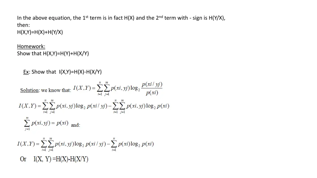in the above equation the 1 st term is in fact