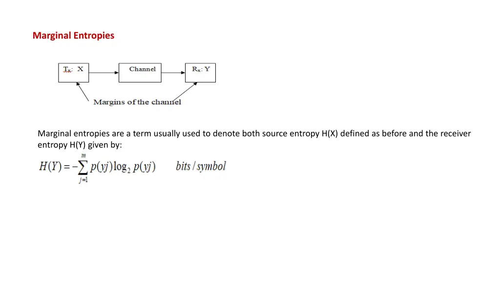 marginal entropies