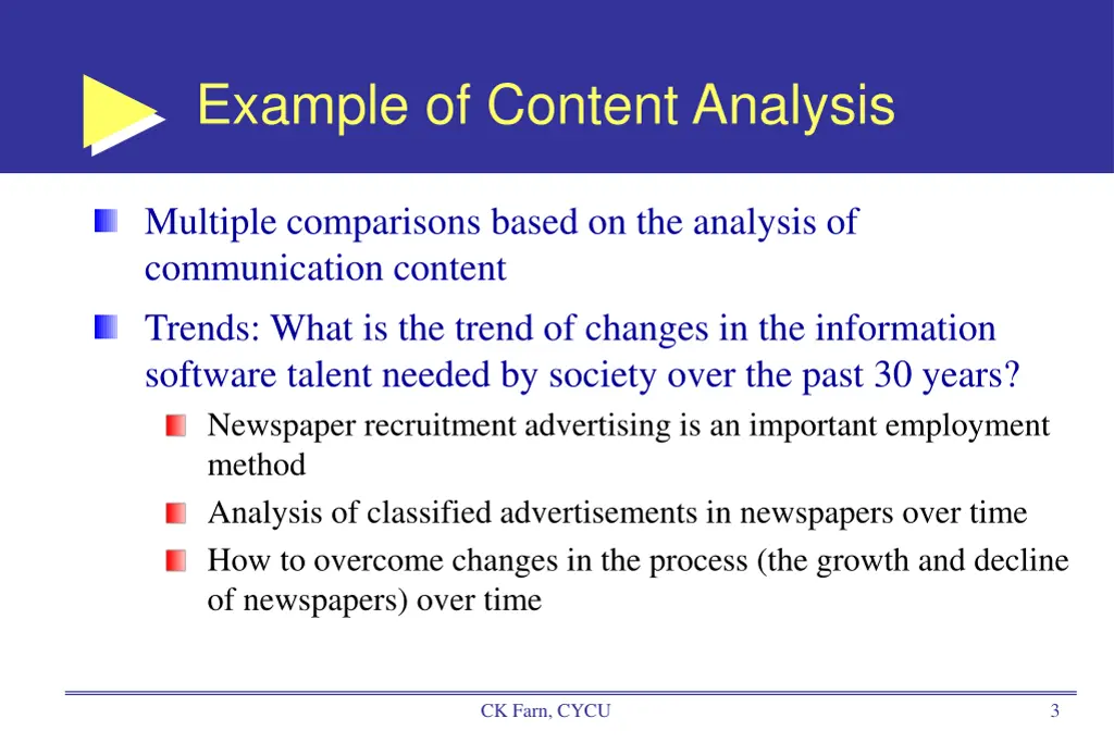 example of content analysis