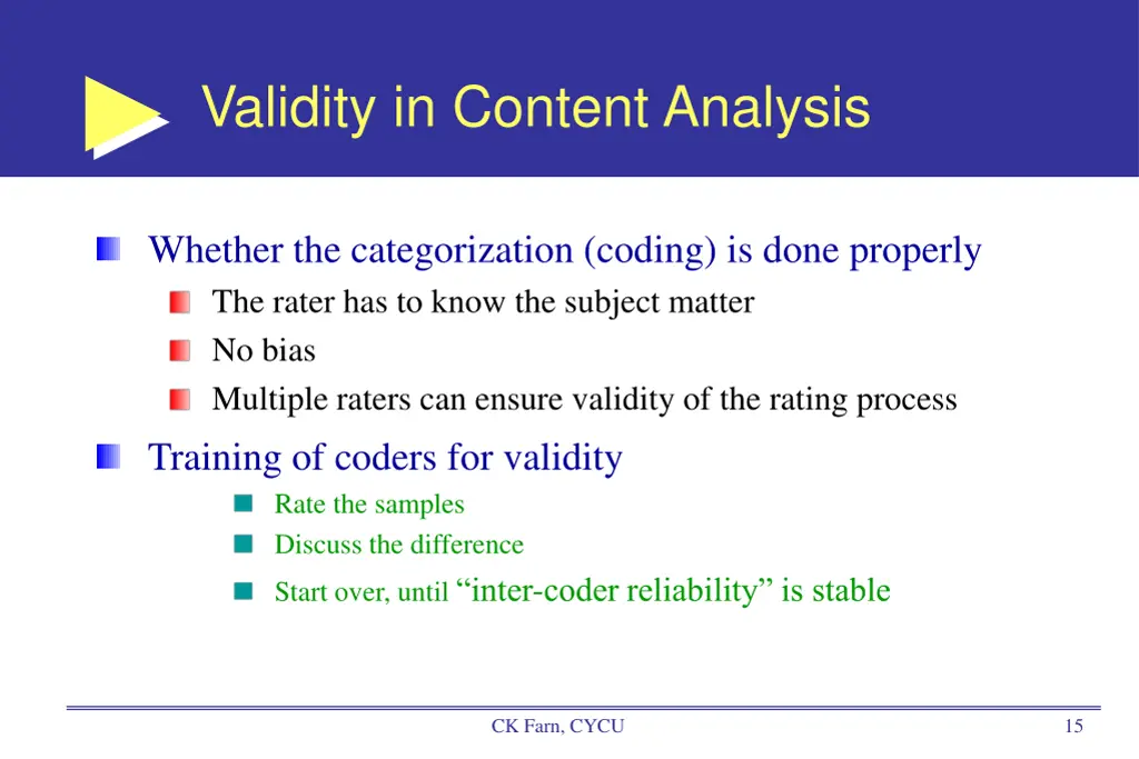 validity in content analysis