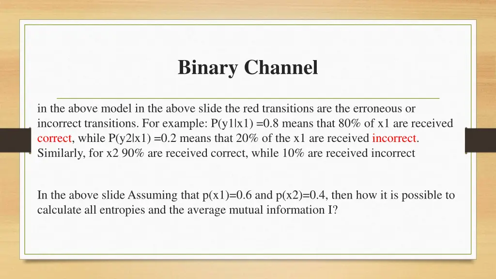 binary channel 1