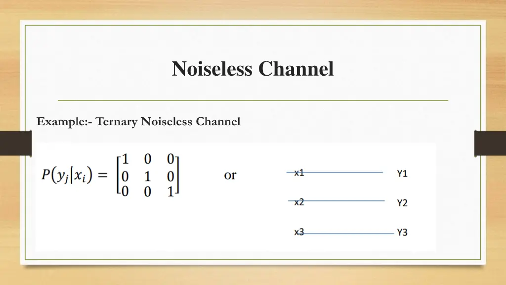 noiseless channel 1
