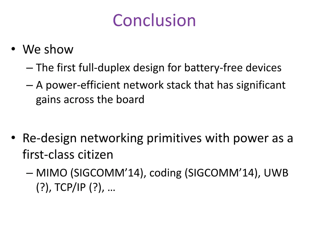 conclusion