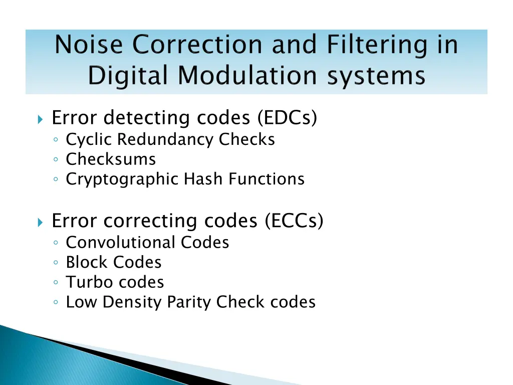 error detecting codes edcs cyclic redundancy