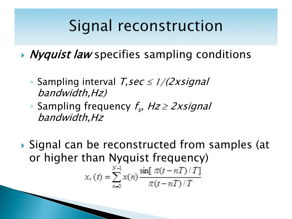 nyquist law