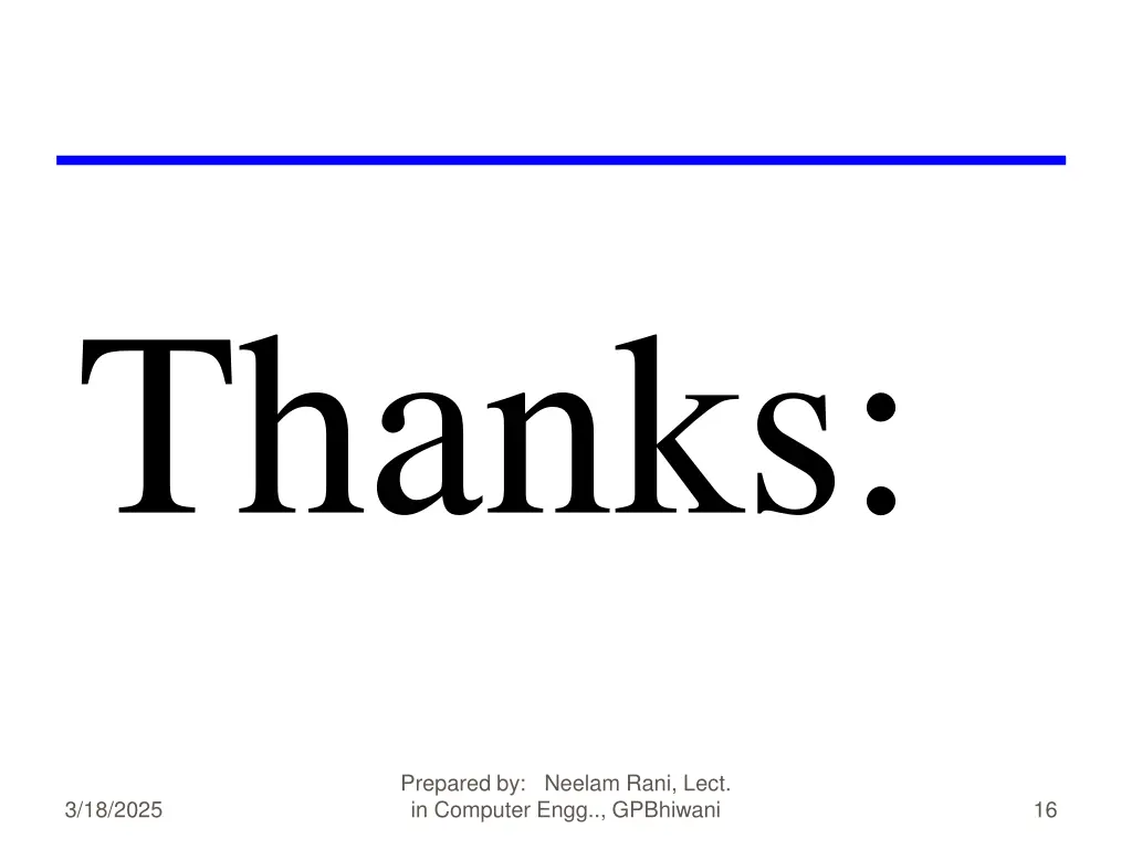 thanks