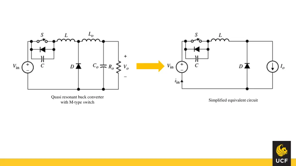 quasi resonant buck converter with m type switch
