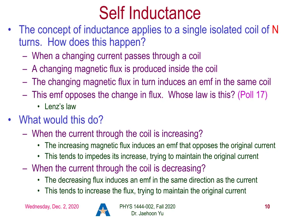 self inductance