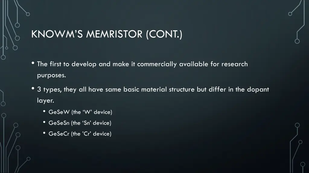 knowm s memristor cont
