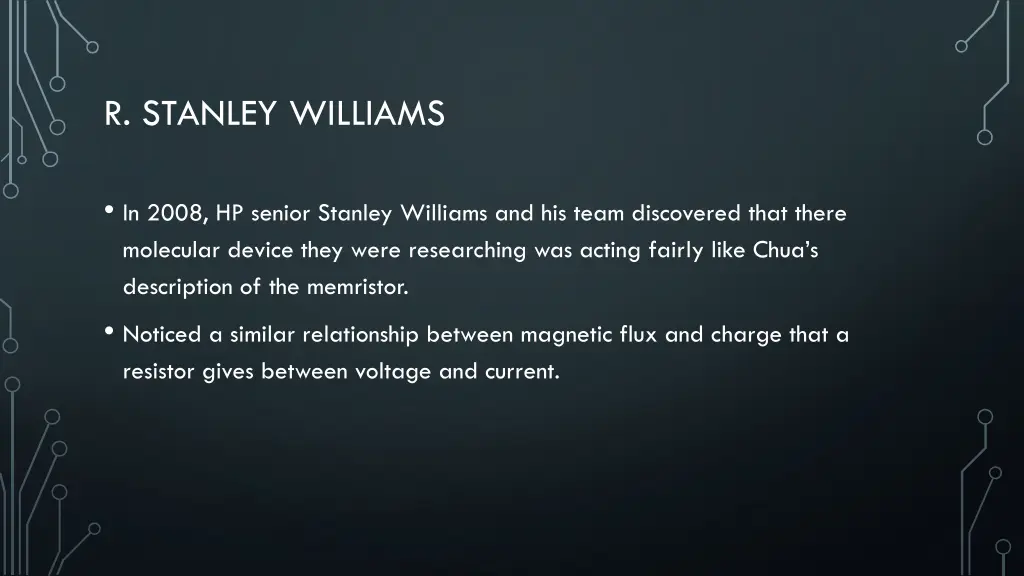 r stanley williams
