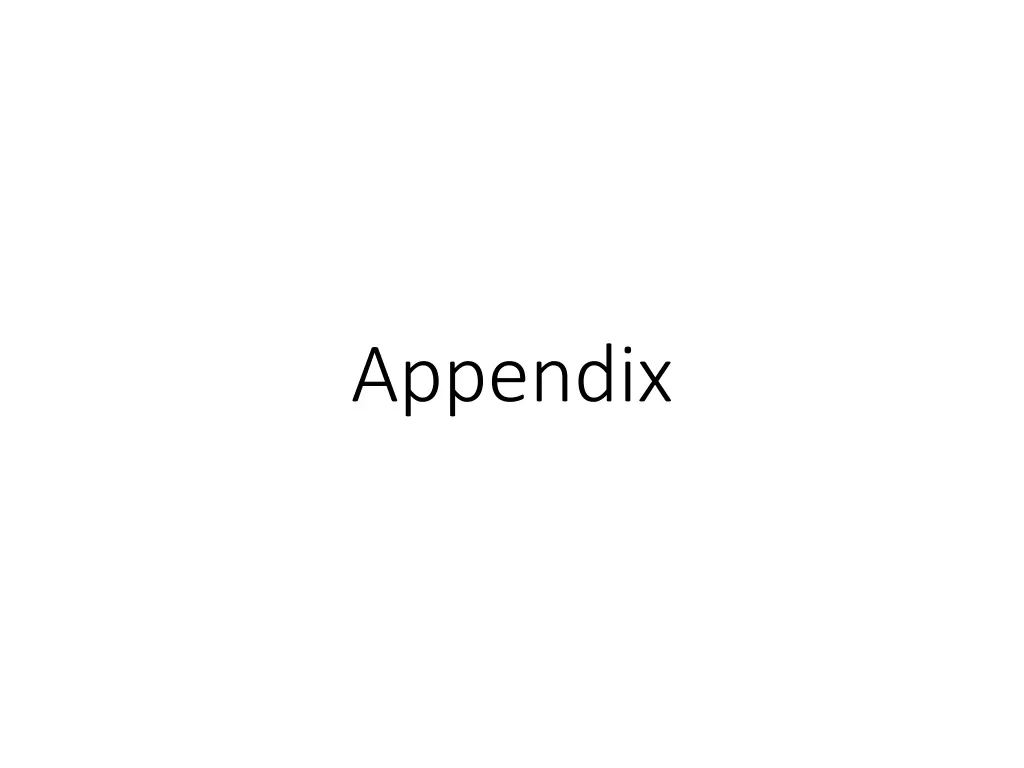 appendix