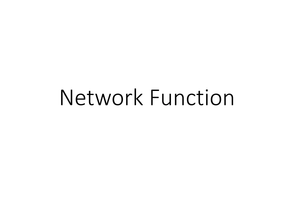 network function