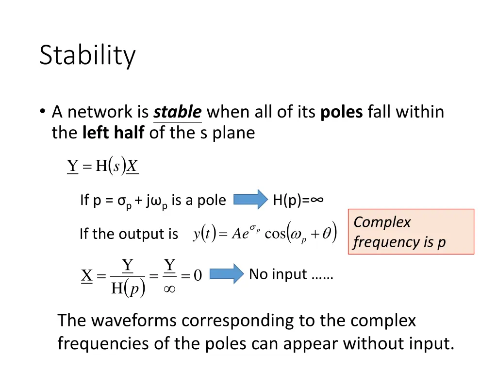 stability