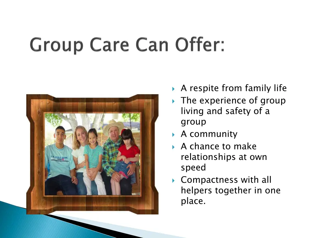 a respite from family life the experience