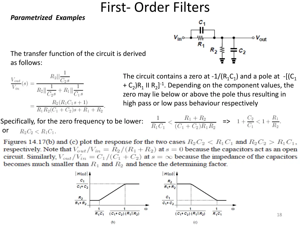 first order filters 2