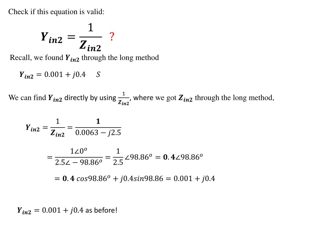 check if this equation is valid