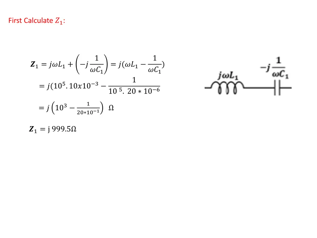 first calculate 1