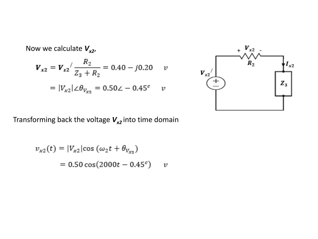 now we calculate v x2