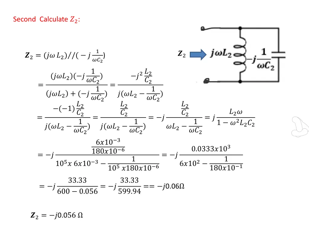 second calculate 2