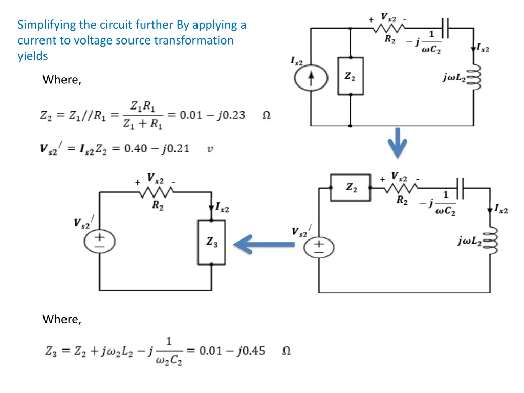simplifying the circuit further by applying