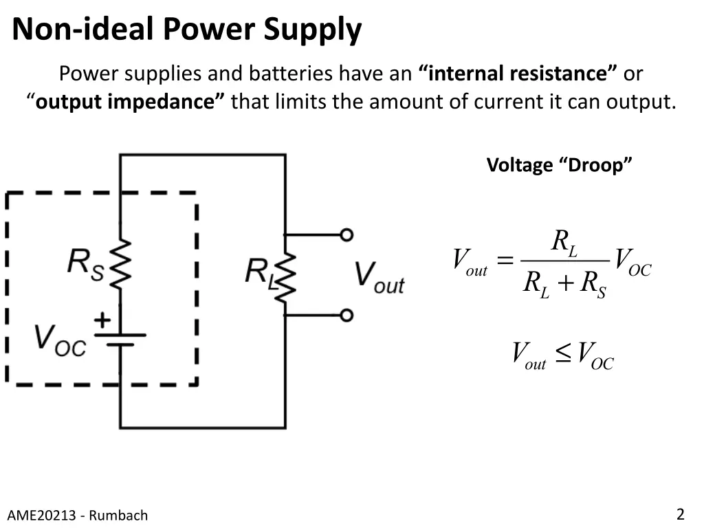 non ideal power supply 1