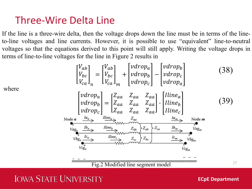 three wire delta line