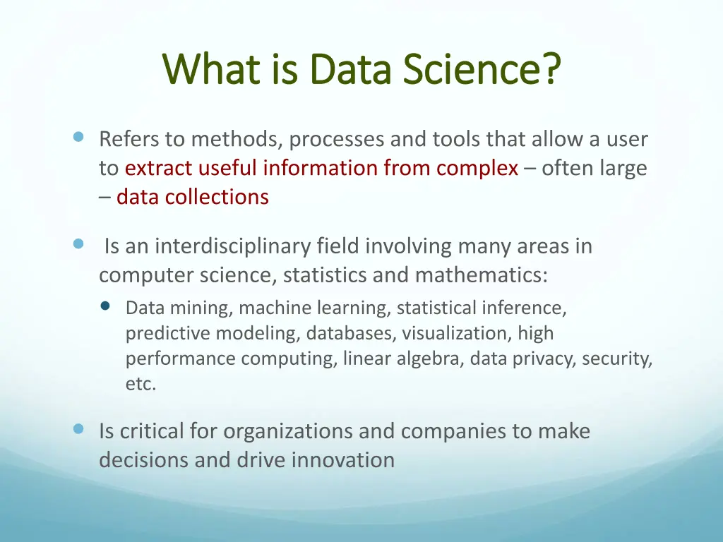 what is data science what is data science