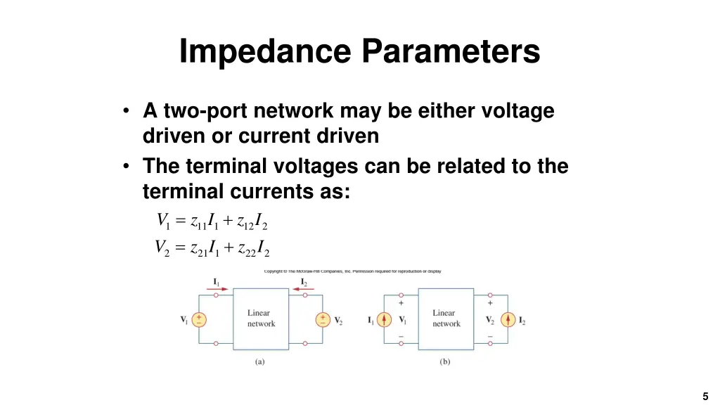 impedance parameters