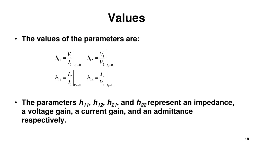 values
