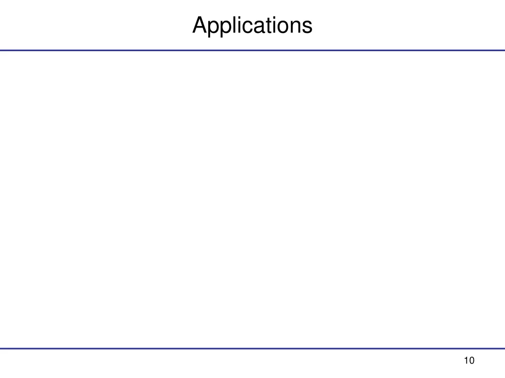 applications