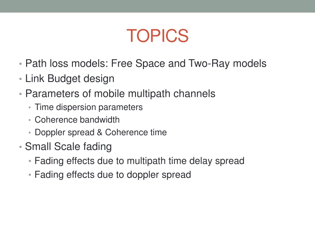 topics