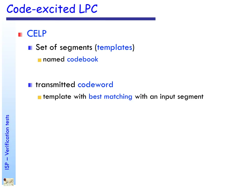 code excited lpc