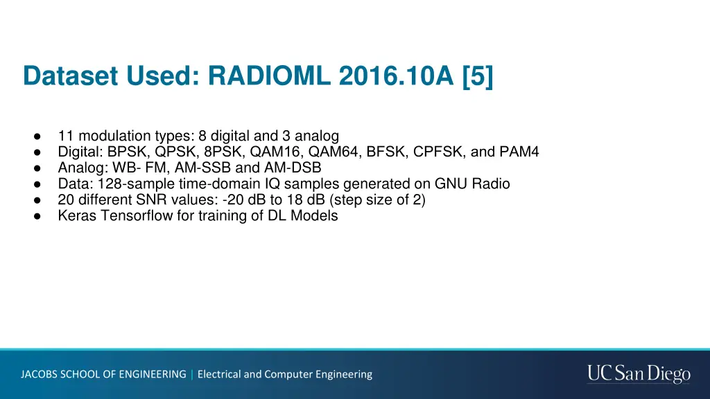 dataset used radioml 2016 10a 5