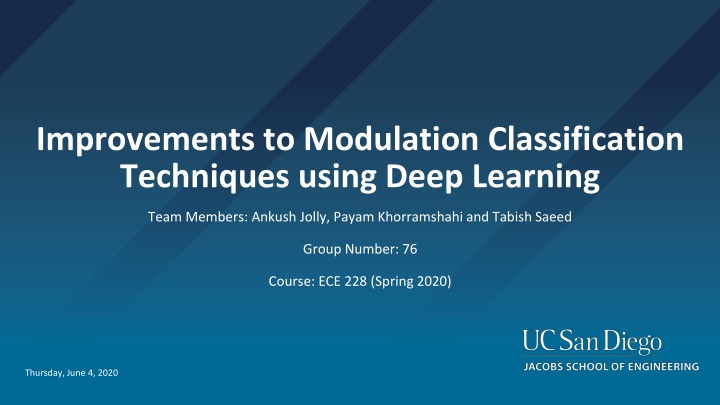 improvements to modulation classification