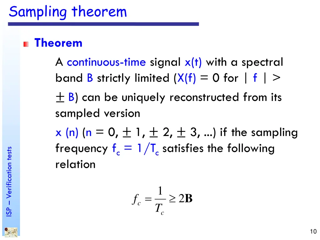 sampling theorem 1