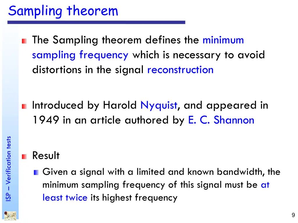 sampling theorem