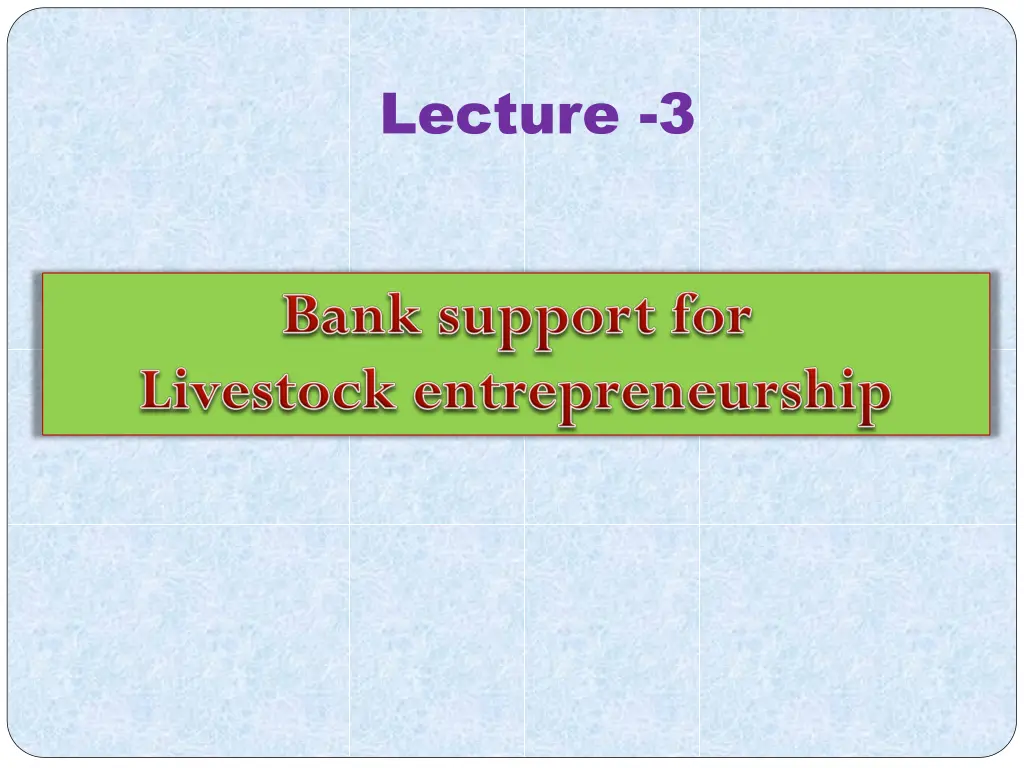 lecture 3