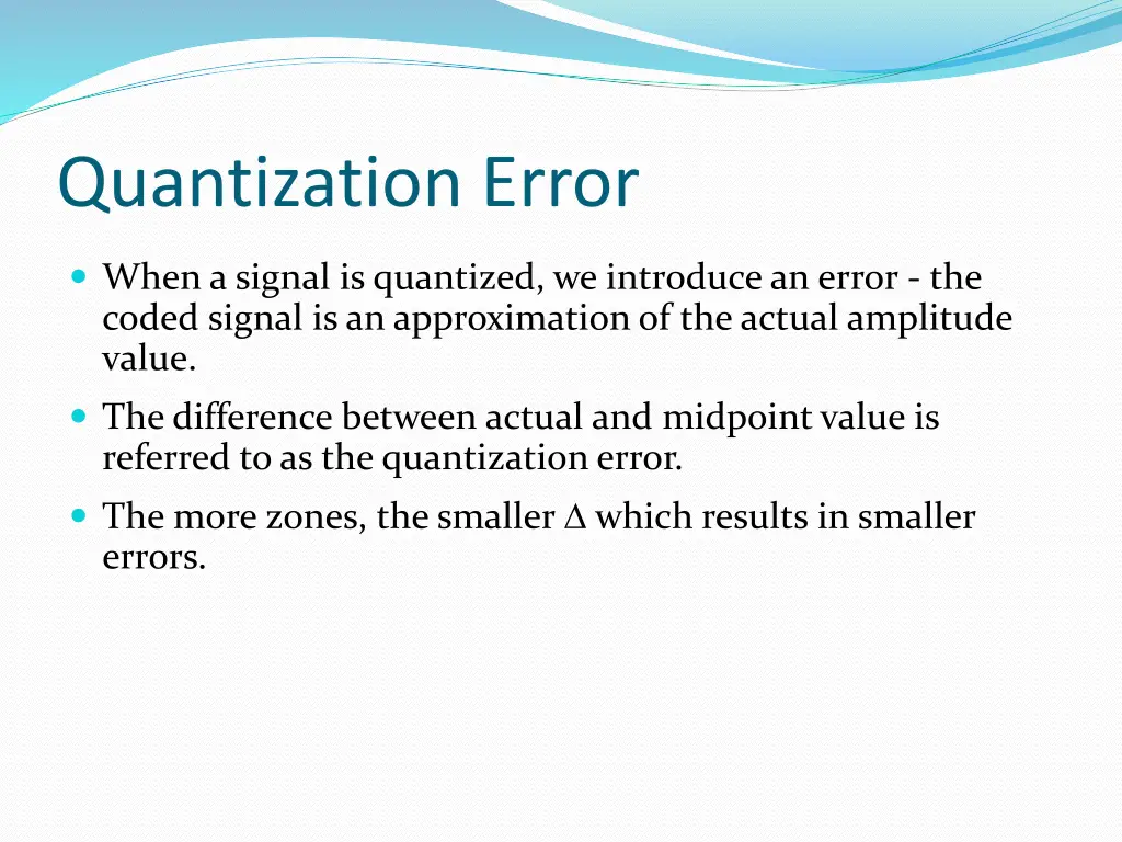 quantization error