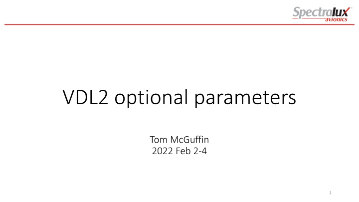 vdl2 optional parameters