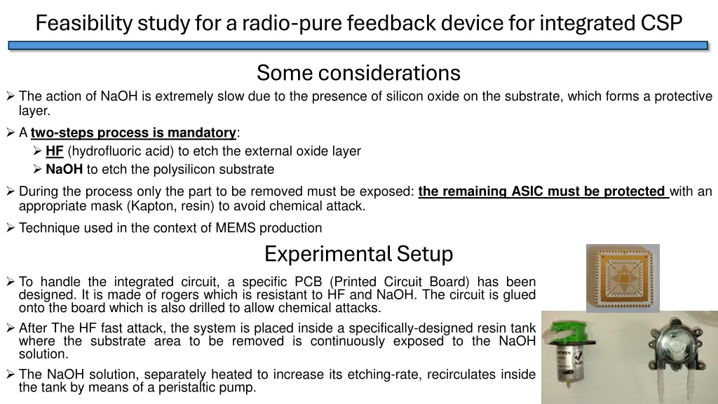 feasibility study for a radio pure feedback 1