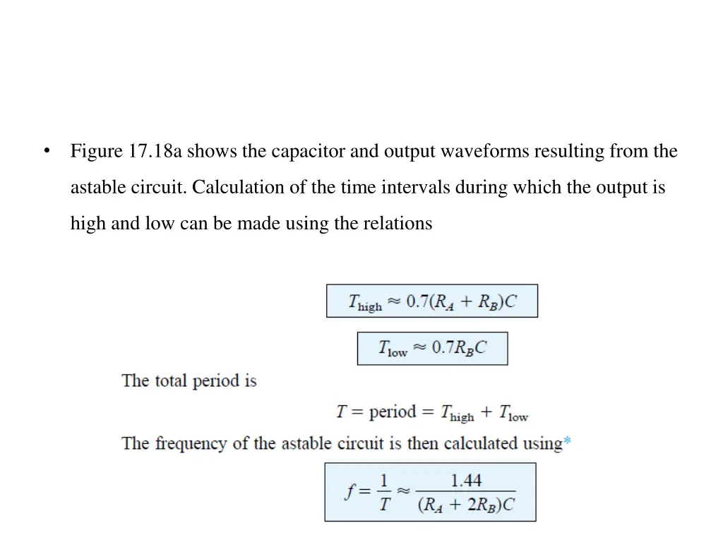 figure 17 18a shows the capacitor and output