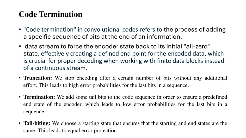 code termination