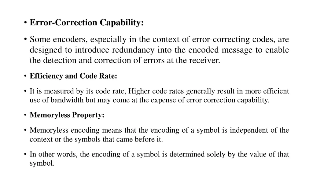 error correction capability