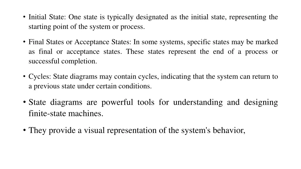 initial state one state is typically designated