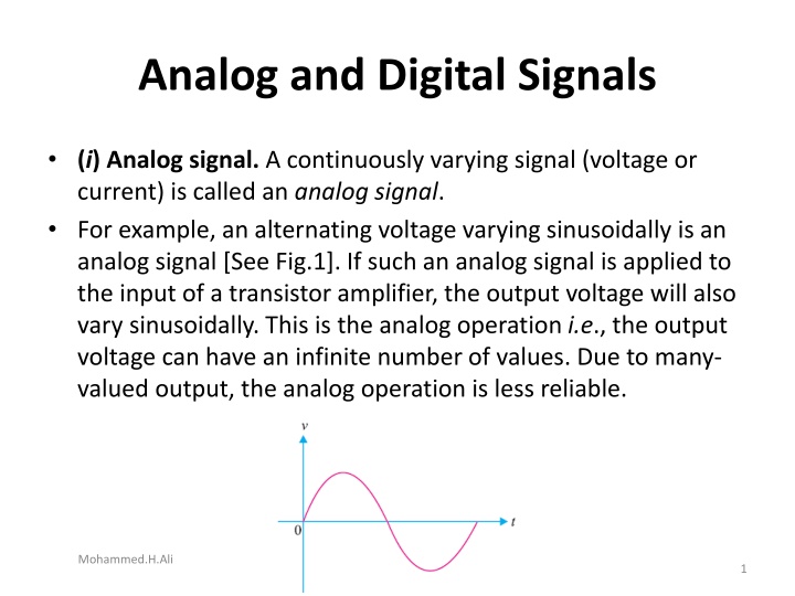 analog and digital signals