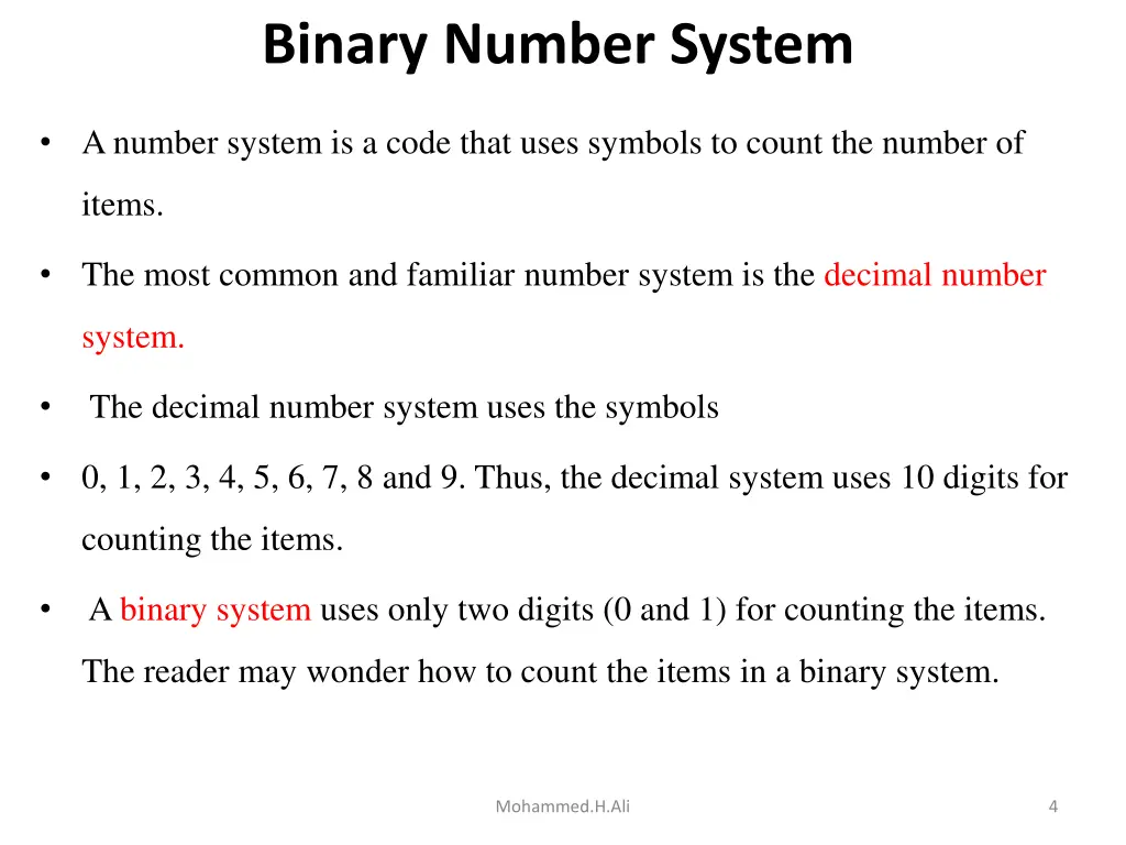 binary number system