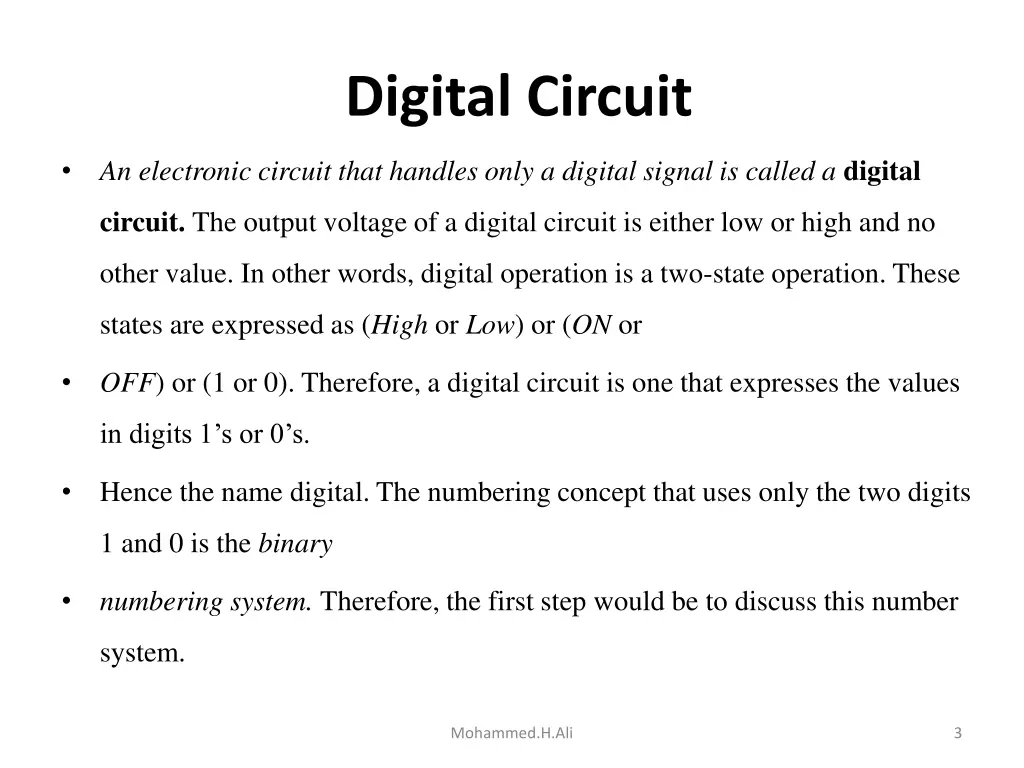 digital circuit