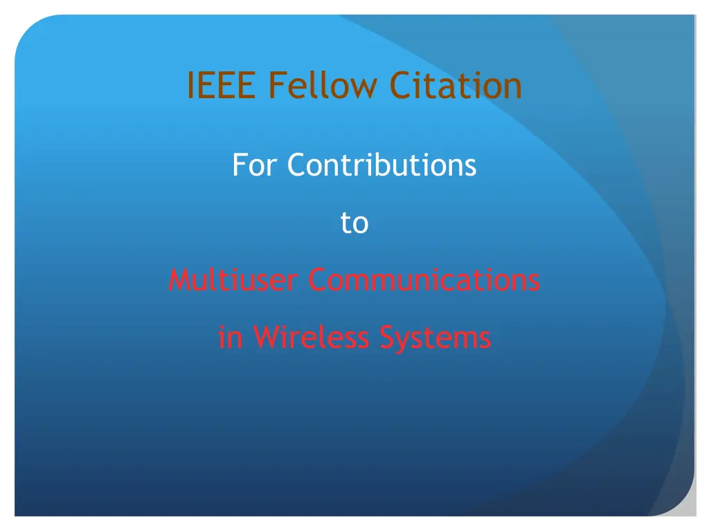 ieee fellow citation